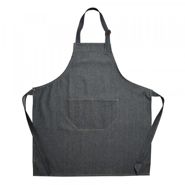 Denim halterschort 85x75 cm