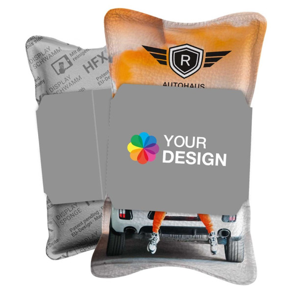 HFX® displayspons color met individueel papierbanderole, all-inclusive pakket