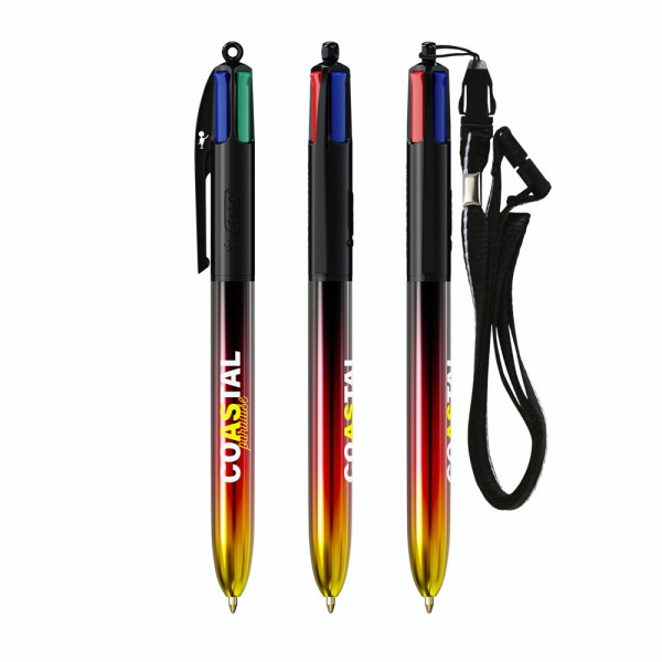 BIC® 4 Colours® Flags Collection + lanyard